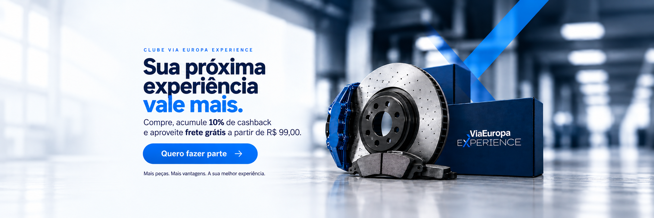 Clube Via Europa Experience: cashback e frete gr�tis
