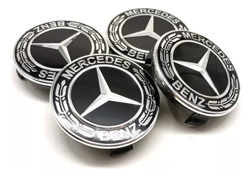 Calota Roda Preta Mercedes 190e 2.0 82/93
